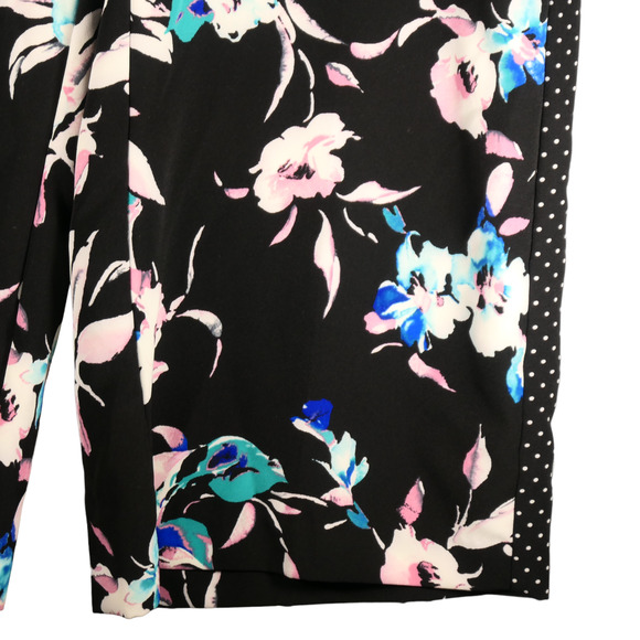 Lane Bryant Pants Womens 22 24 High Rise Wide Leg Floral Polka Dot Multicolor - Picture 6 of 13